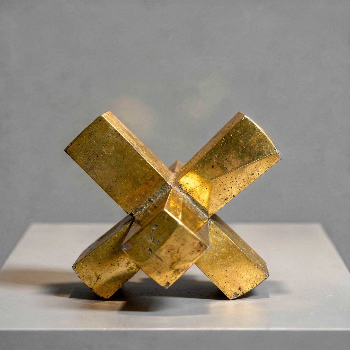 Metal Jack Abstract Sculpture