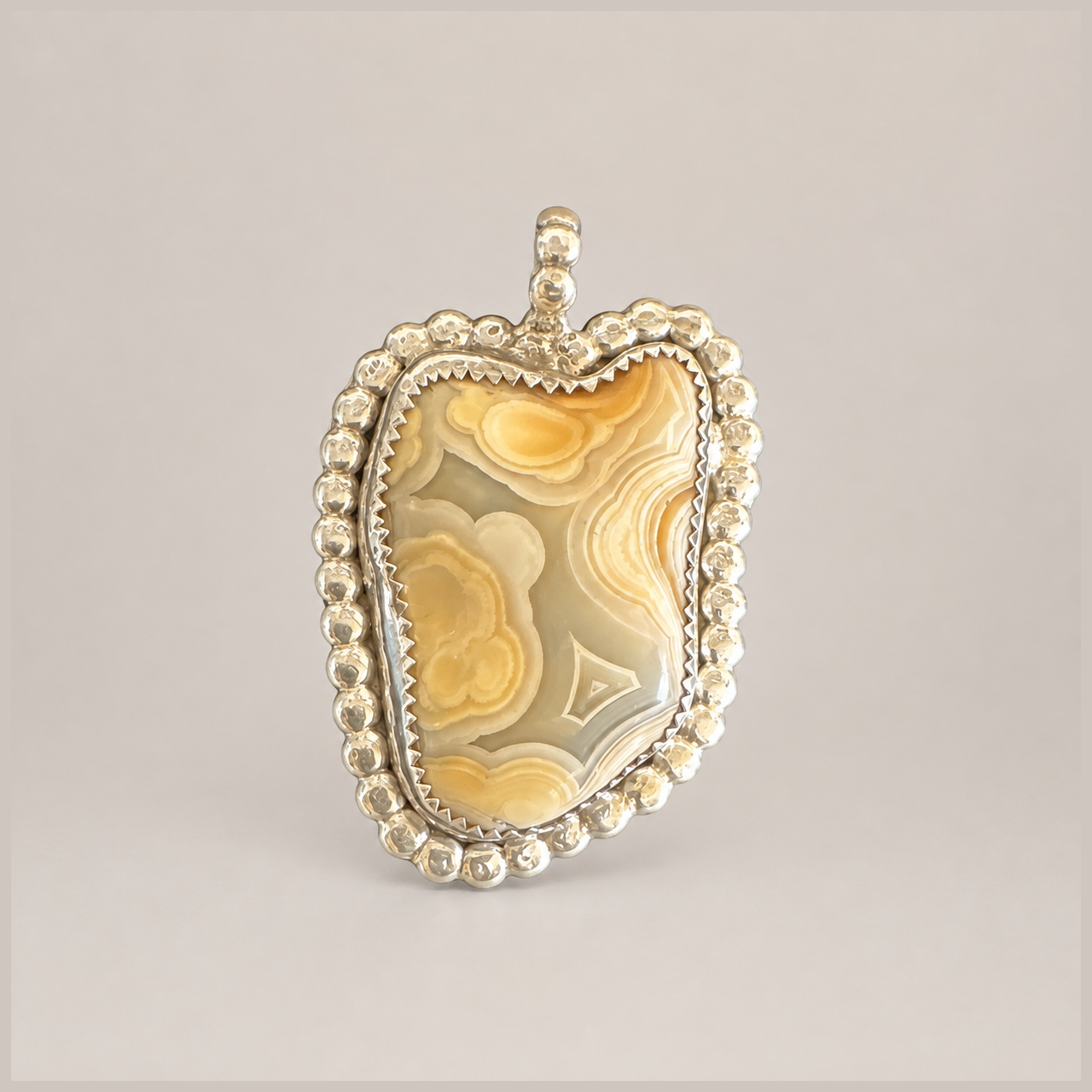 Sterling Agate Pendant