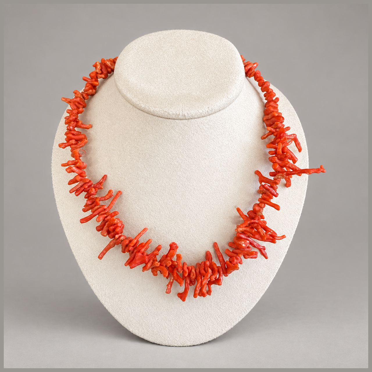 .925 Clasp and Coral Necklace