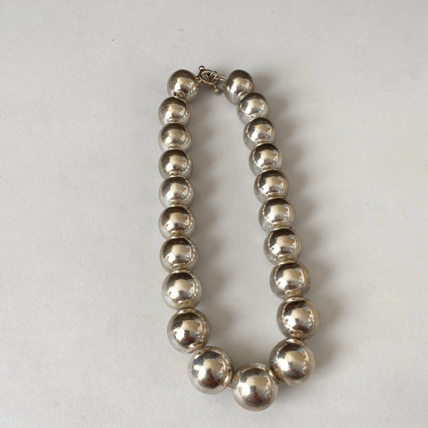 Large Bead .925 Necklace