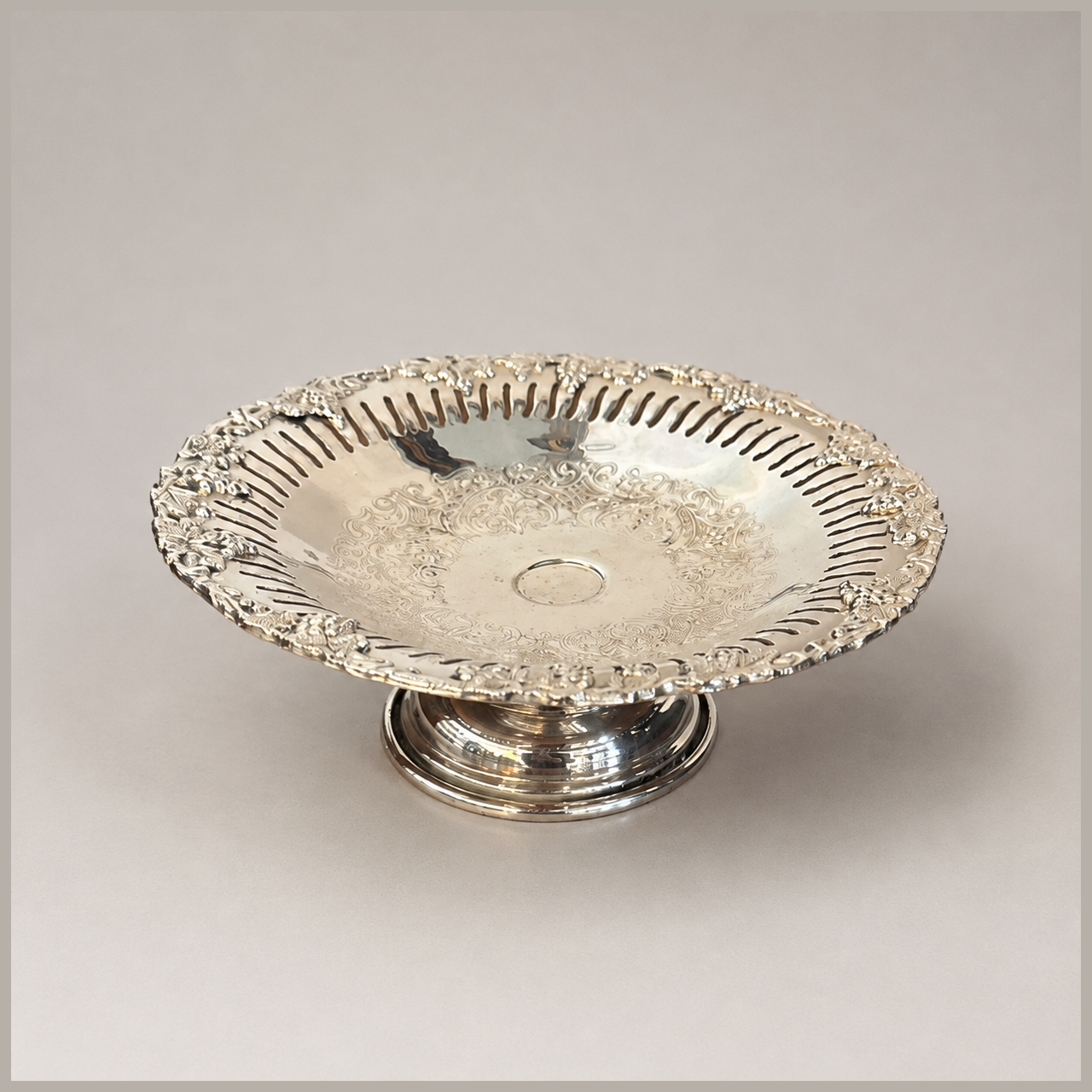 Silver-Plated Dish, Old English Reproduction