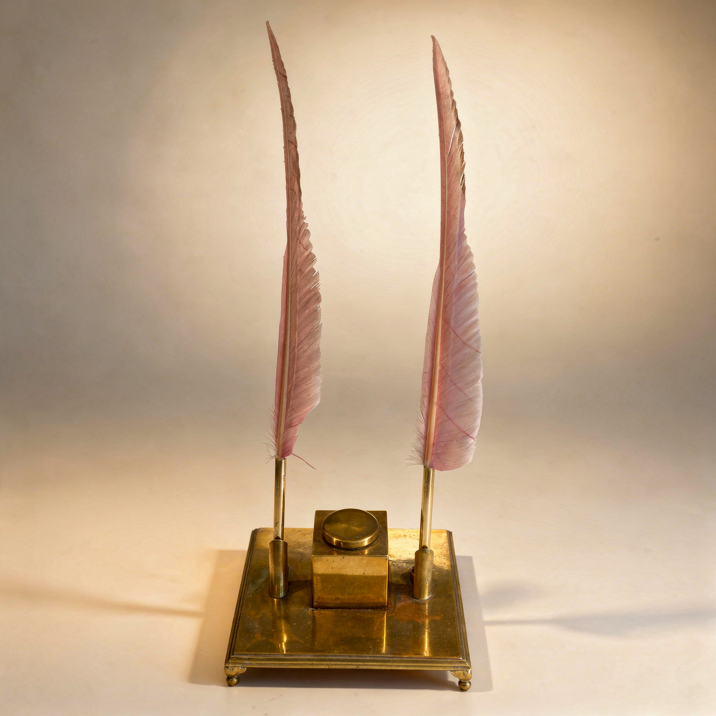 Brass Inkwell Set
