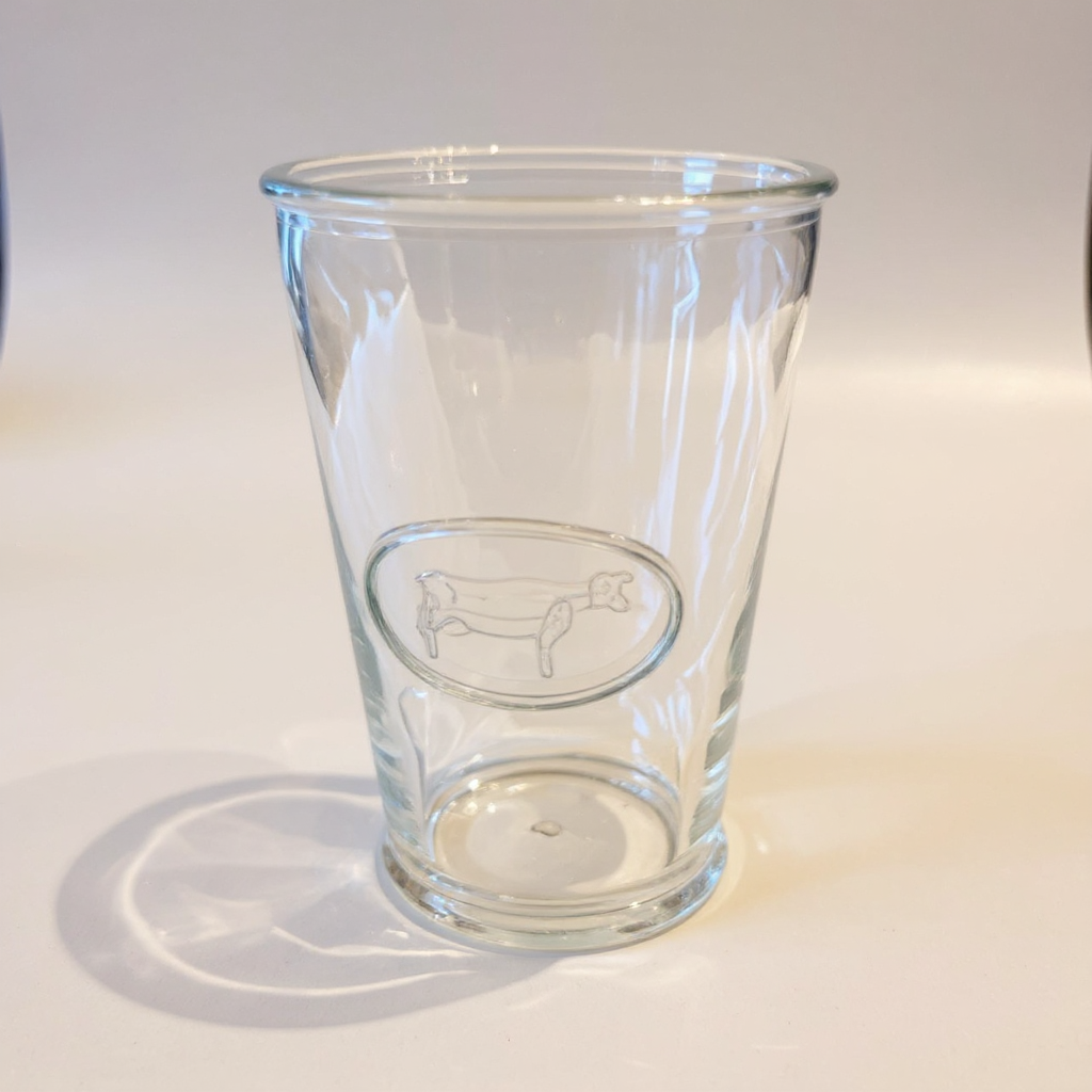 Set of 2 Milk, Drinking Glasses Made in Canada
