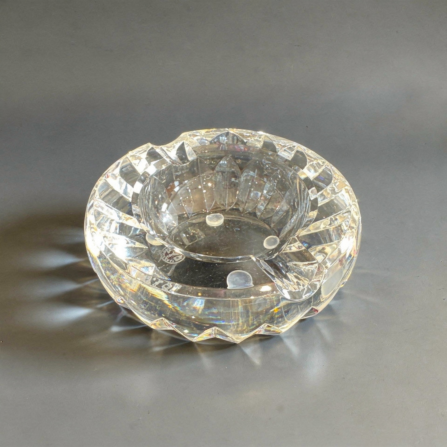 Baccarat Crystal Ash Tray , Made in France