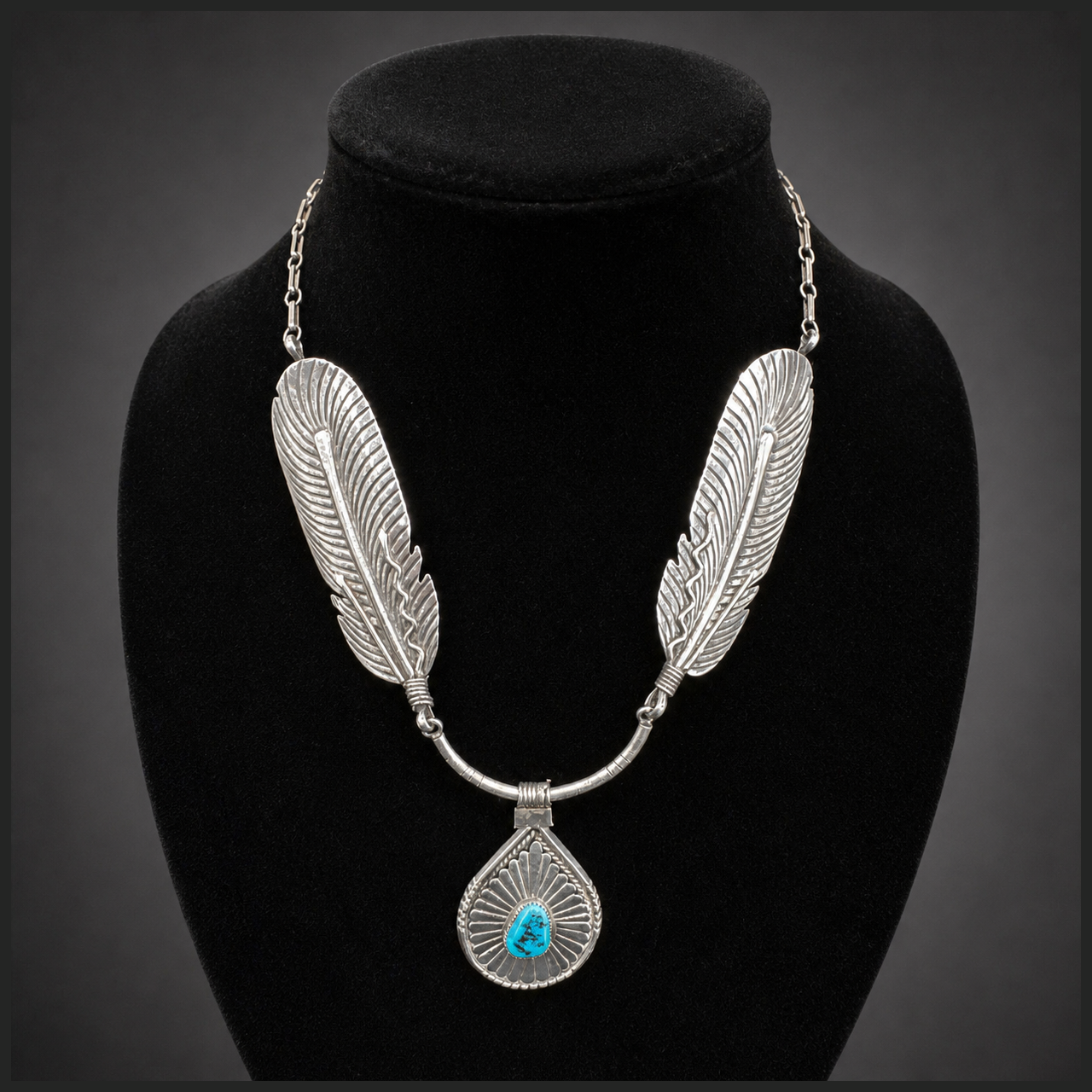 Navajo Sterling Necklace by Cecil Henry