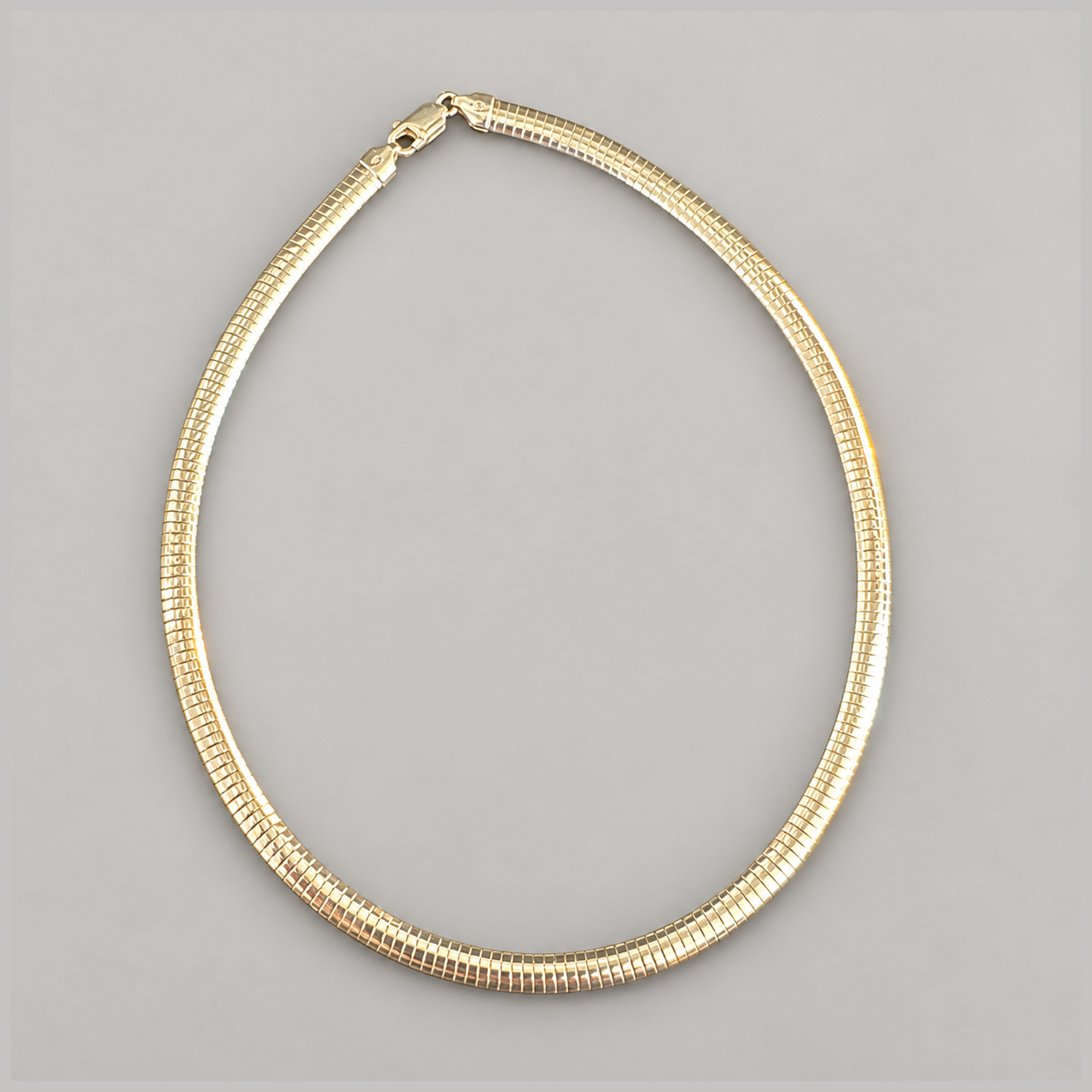 .925 Omega Necklace Made in Italy