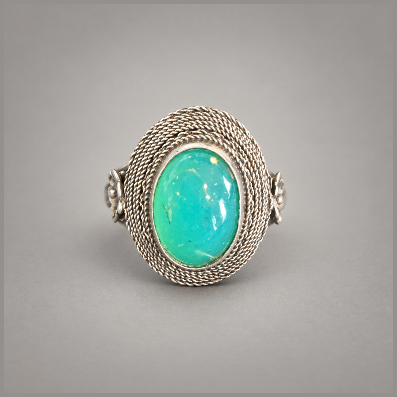 1940s Italian 800 Silver Ring