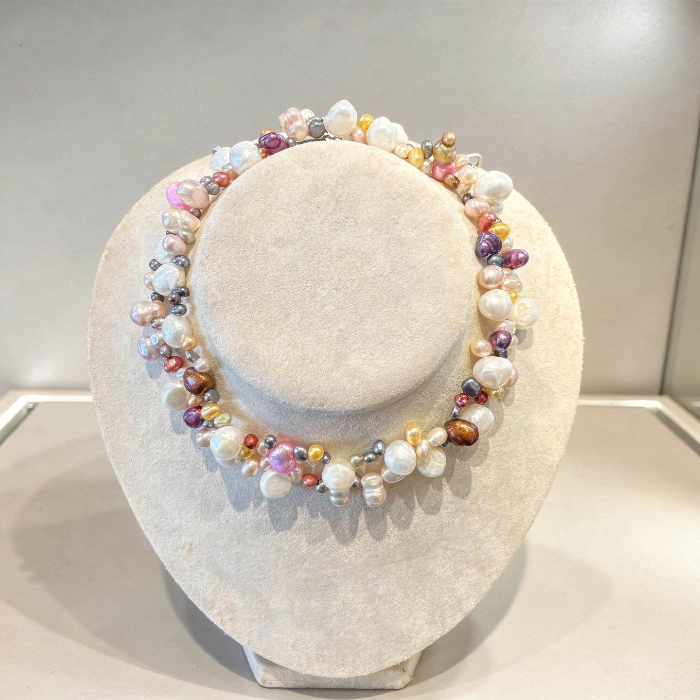 Freshwater Multicolored Cultured Pearls Necklace
