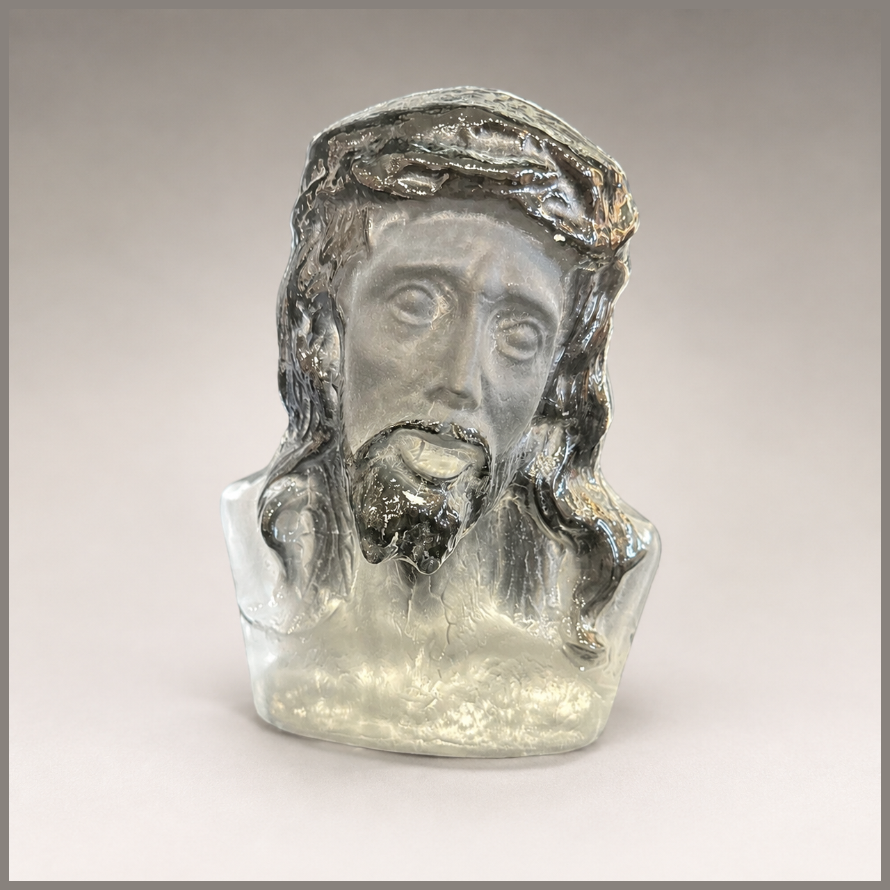 Frosted Crystal Bust