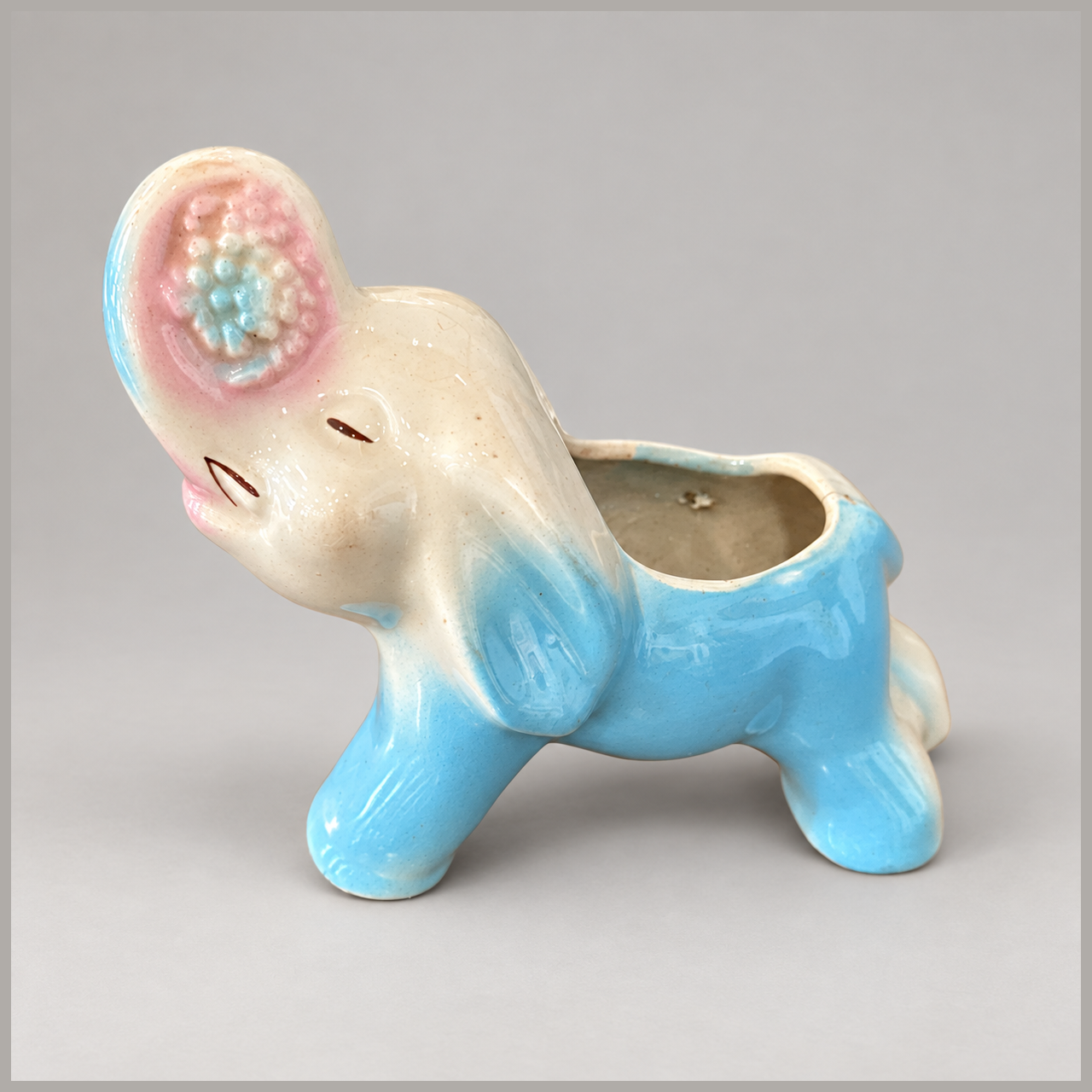1940s Elephant Planter