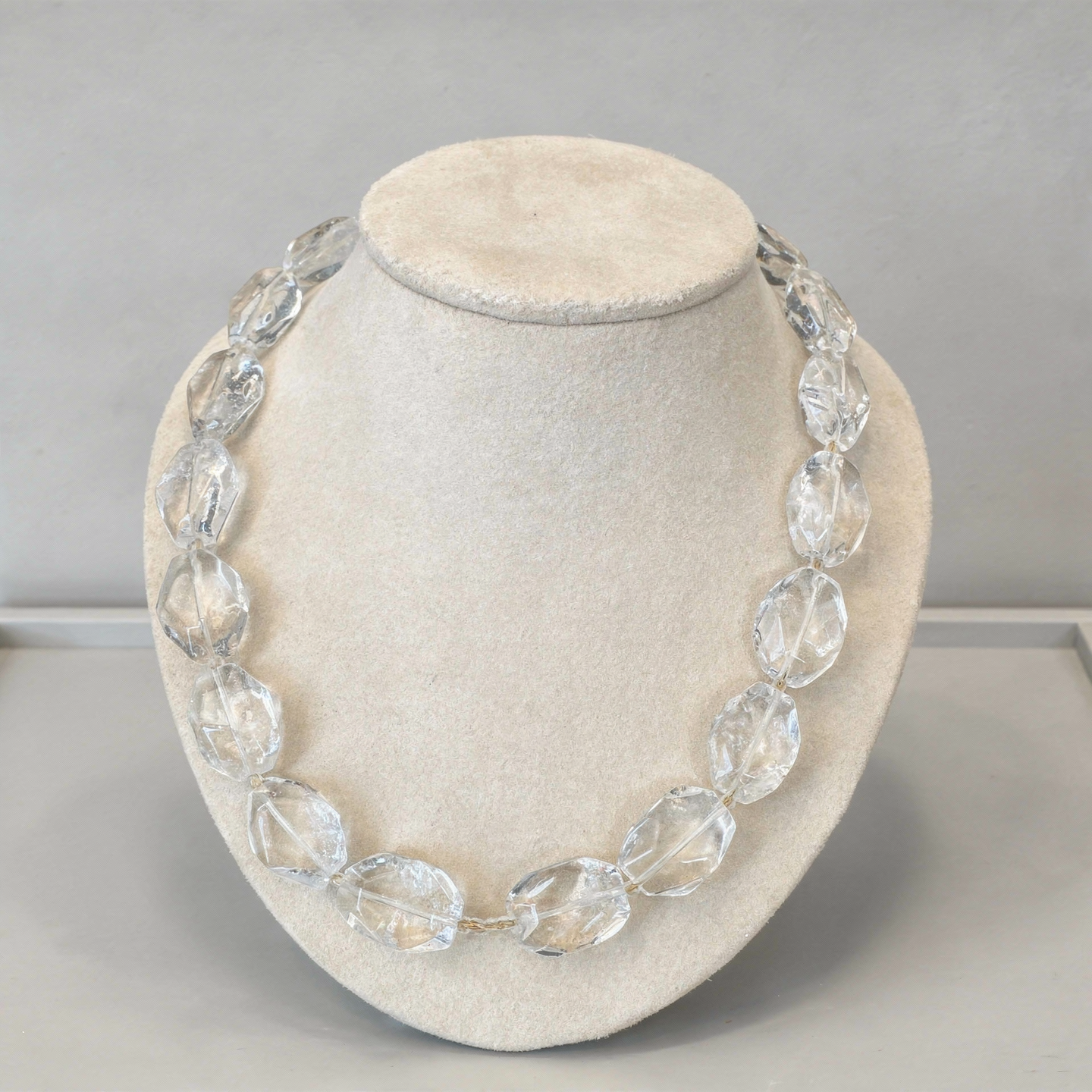 Crystal Quartz .925 Clasp Necklace
