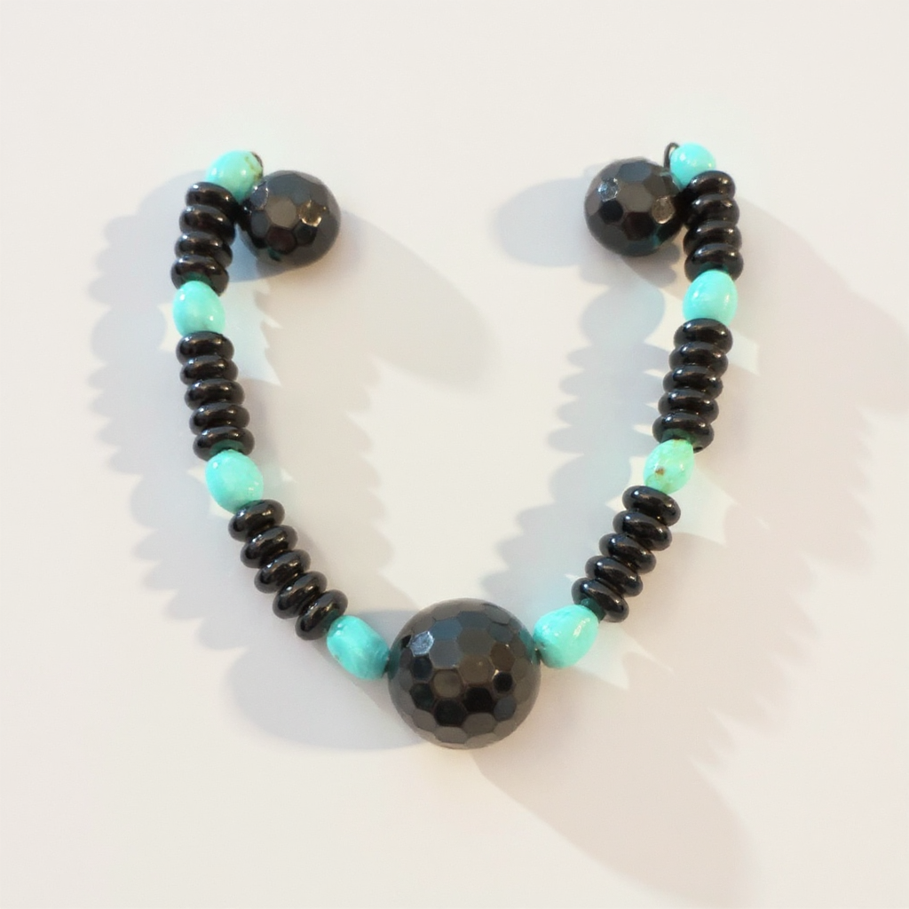 Jay King Dtr Turquoise, and Agate Necklace .925